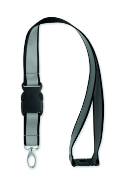 Logotrade promotional product image of: Reflective RPET lanyard