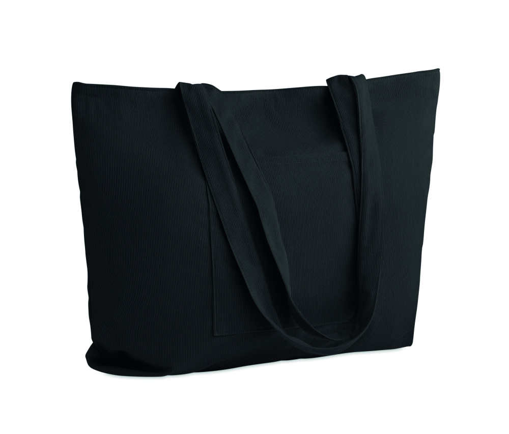 Logo trade corporate gift photo of: Corduroy large shopping bag