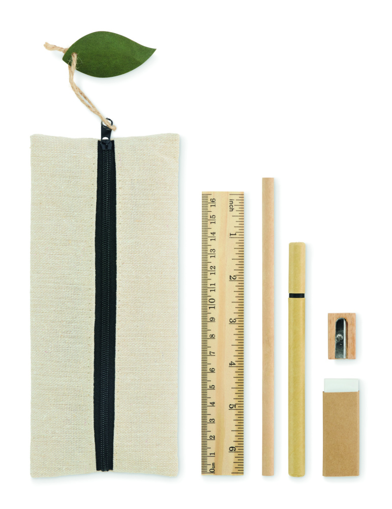 Logo trade advertising products image of: Stationery set