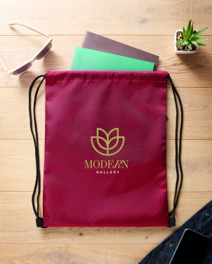 Logo trade promotional product photo of: Drawstring bag in 420D RPET