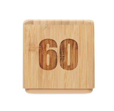 Logotrade promotional merchandise image of: Bamboo twist snooze timer