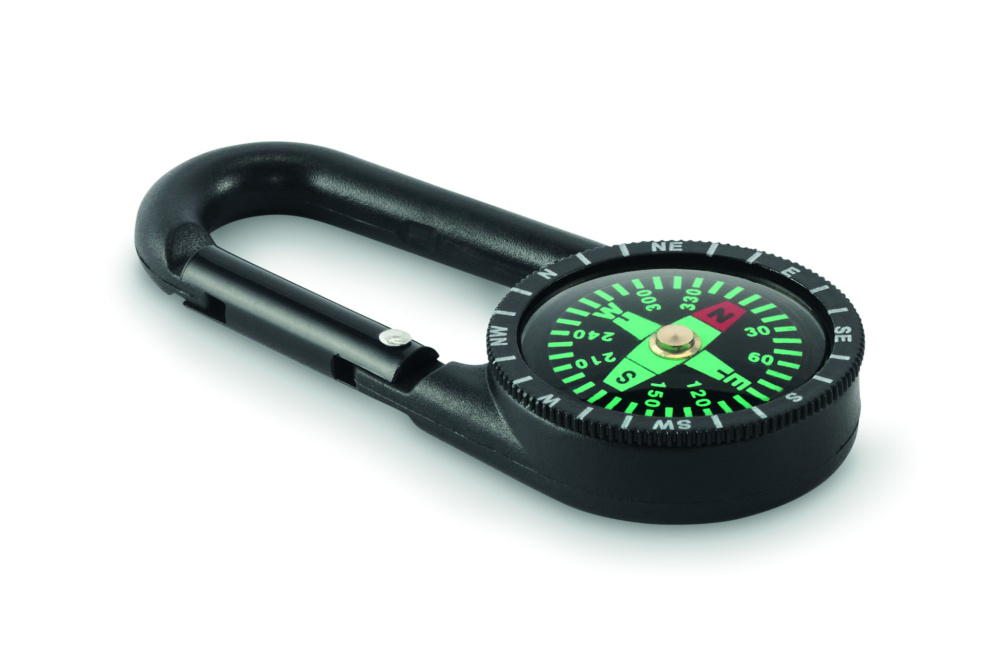 Logotrade promotional products photo of: Outdoor compass with carabiner