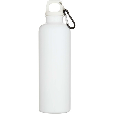 Logotrade business gifts photo of: Oregon 750 ml solid colour RCS recycled plastic water bottle with carabiner