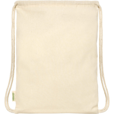 Logo trade promotional item photo of: Odisha 100 g/m² OCS organic drawstring bag 5L