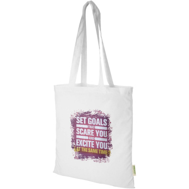 Logo trade corporate gifts image of: Odisha 140 g/m² OCS organic tote bag 7L