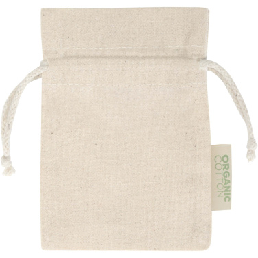Logo trade business gift photo of: Odisha 140 g/m² OCS organic gift bag - 15 x 10 cm