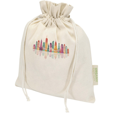 Logotrade promotional product image of: Odisha 140 g/m² OCS organic gift bag - 30 x 25 cm