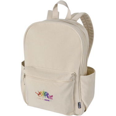Logotrade promotional giveaways photo of: Recanvas 15.6” GRS recycled city backpack 16L