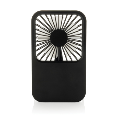Logo trade promotional product photo of: Aervina RCS recycled plastic re-chargeable desk fan
