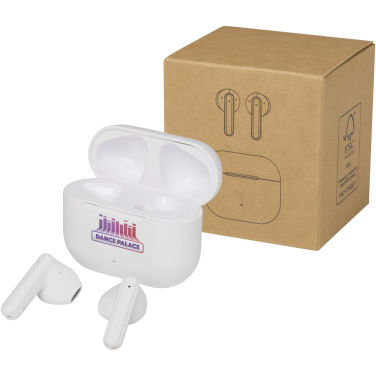 Logo trade promotional merchandise picture of: Altais recycled plastic True Wireless Bluetooth® headset