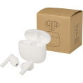 Alterf recycled plastic True Wireless Bluetooth® headset with silicone eartips, White