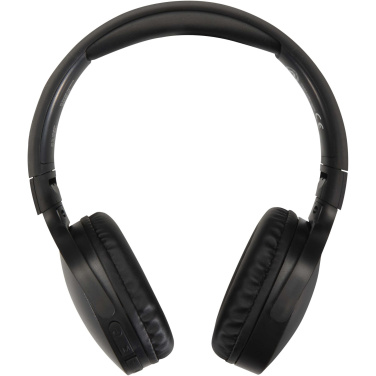 Logo trade corporate gifts image of: Ancha recycled plastic over-ear wireless Bluetooth® headset