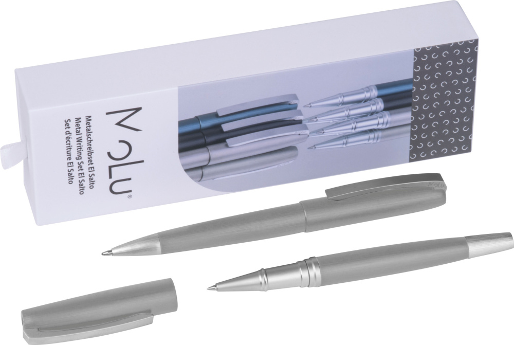 Logotrade promotional items photo of: Metal writing set El Salto MoLu