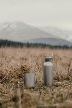 Logotrade promotional giveaway image of: Nordic Drift Trail Ultra Light Titanium 600ml Water Bottle