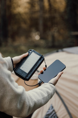 Logotrade promotional giveaway image of: Nordic Drift Titan 10.000mAh solar powerbank with 3 panels