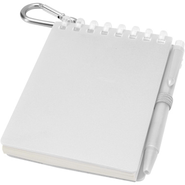 Logotrade advertising product picture of: Lig Mini recycled outdoor soft cover notebook and ballpoint pen set (black ink)