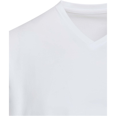 Logo trade promotional merchandise image of: Balfour 200 g/m² short sleeve v-neck unisex OCS organic t-shirt