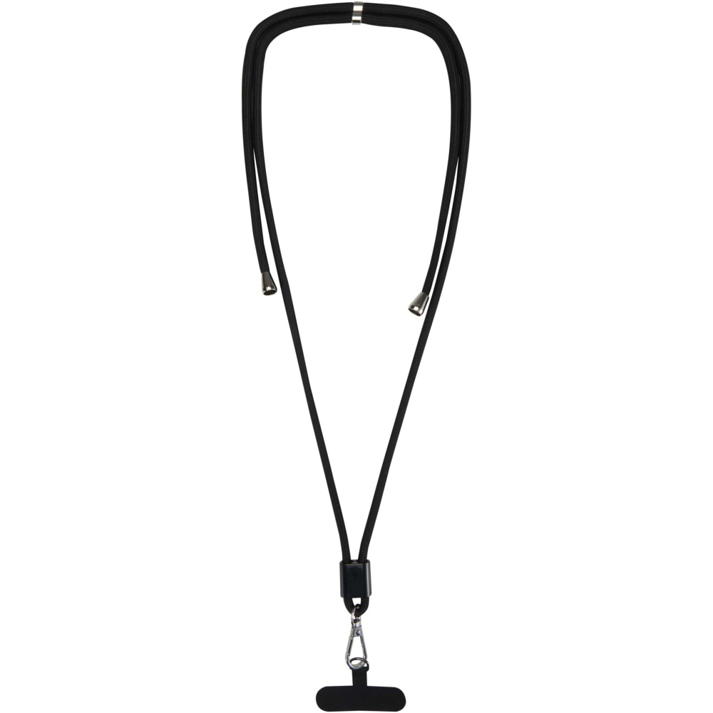 Logo trade business gifts image of: Vega adjustable recycled smartphone lanyard