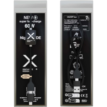 Logotrade corporate gift image of: SCX.design C32 60W switch charging cable with light-up logo