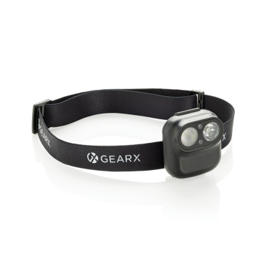 Logo trade business gift photo of: Gear X RCS rPlastic head torch with motion sensor