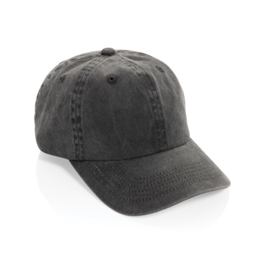 Logotrade promotional gift picture of: BEAU AWARE™ Washed 6 panel 270gsm cotton twill cap