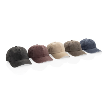 Logo trade corporate gifts picture of: BEAU AWARE™ Washed 6 panel 270gsm cotton twill cap