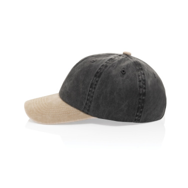 Logotrade corporate gifts photo of: BEAU AWARE™ Washed 6 panel 270gsm cotton twill two tone cap
