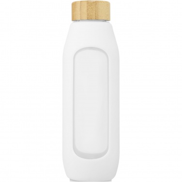 Logotrade reklaamtoote foto: Tidan 600 ml borosilikaatklaasist pudel silikoonkäepidemega
