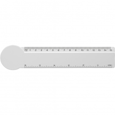 Logotrade reklaamkingitused pilt: Tait 15 cm ringikujuline taaskasutatud plastikust joonlaud 