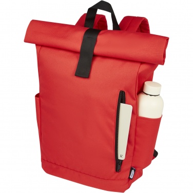 Logotrade meened pilt: Byron 15,6" GRS RPET rull-top seljakott 18L