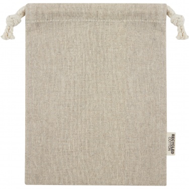 Logotrade reklaamtoote foto: Pheebs 150 g/m² GRS taaskasutatud puuvillast kinkekott väike 0,5L