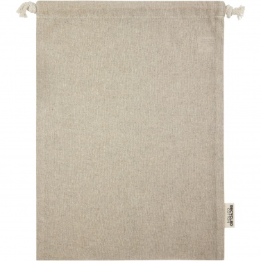 Logo trade ärikingi pilt: Pheebs 150 g/m² GRS taaskasutatud puuvillast kingikott suur 4L