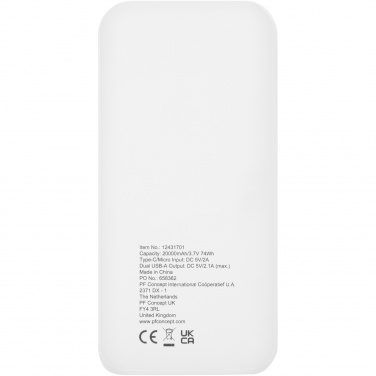 Logotrade firmakingituse foto: Electro 20 000 mAh taaskasutatud plastist akupank 