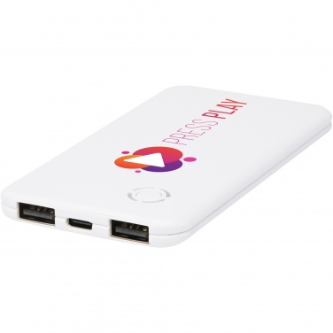 Logo trade reklaamtooted foto: Õhuke 4000 mAh õhuke kahe toitepank