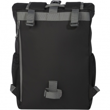 Logotrade reklaamtooted pilt: Aqua 15" GRS taaskasutatud veekindel rulliga rattakott 20L