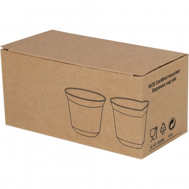 Logotrade reklaamkingi foto: Duo 80 ml RCS sertifikaadiga roostevabast terasest espressotassi komplekt 