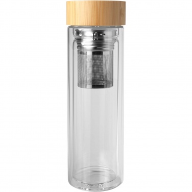 Logotrade ärikingi foto: Bailey 400 ml borsilikaatklaasist infusioonipudel bambusest kaanega