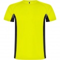 Shanghai lühikeste varrukatega meeste spordisärk, Fluor Kollane / Täismust