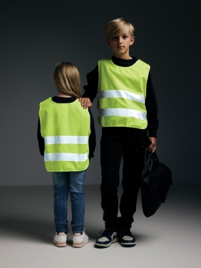 Logo trade reklaamtooted foto: GRS taaskasutatud PET hästi nähtav turvavest 7-12 aastat