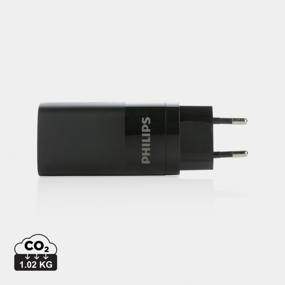Logo trade ärikingid foto: Philipsi 65 W ülikiire PD 3-pordiline USB seinalaadija
