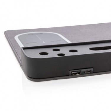 Logo trade ärikingituse pilt: Air hiirematt 5W juhtmevaba laadimise ja USB-ga