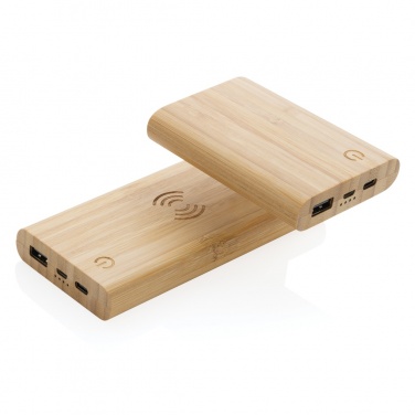 Logotrade firmakingituse foto: Bambusest 5000 mAh akupank