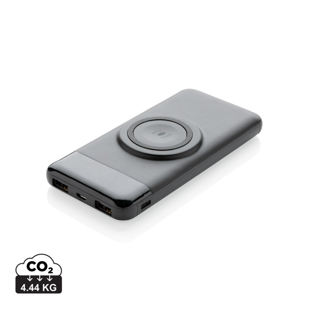 Logotrade ärikingituse foto: 10 000 mah juhtmevaba akupank koos kellalaadijaga