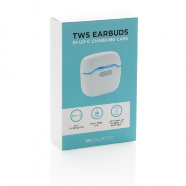 Logo trade reklaamkingituse pilt: TWS kõrvaklapid UV-C steriliseerivas laadimisümbrises