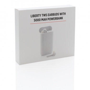 Logo trade ärikingi pilt: Liberty TWS kõrvaklapid 5000 mAh toitepangaga