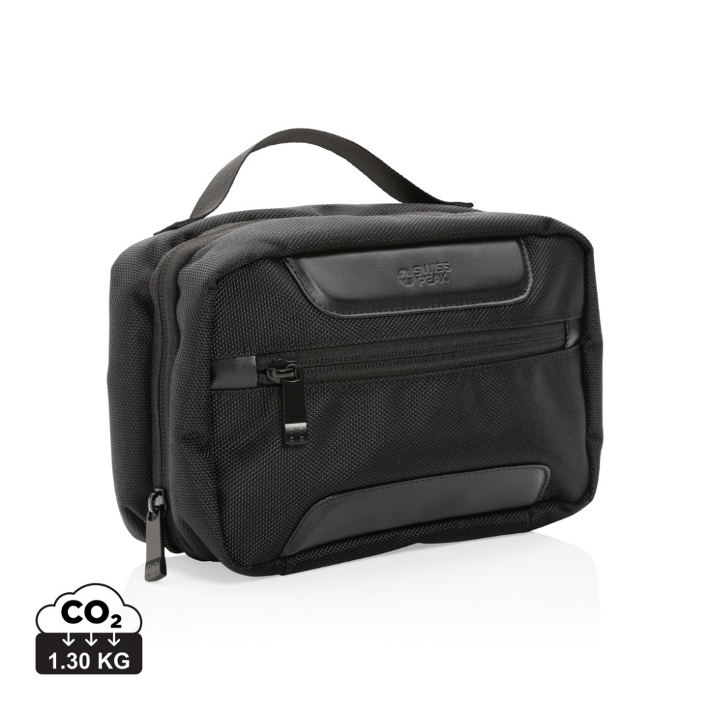 Logo trade meene pilt: Swiss Peak AWARE™ RPET Voyager tualetitarvete kott