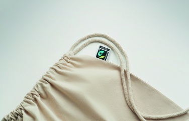 Logo trade reklaamtoote pilt: Nööriga kott Fairtrade