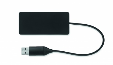 Logotrade meene foto: 3-pordiline USB-jaotur 20 cm kaabliga