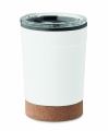 Topeltseinaga termoskruus, 300 ml, korgist alusega, Valge