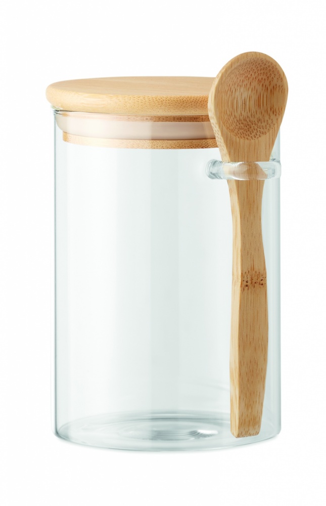 Logotrade firmakingitused pilt: Klaaspurk lusikaga 600 ml